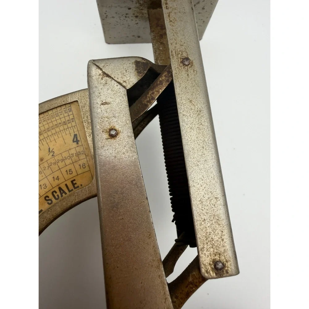 Antique Triner Superior Postal Scale 1904 Chicago Metal Vintage Office Decor‎